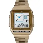【TIMEX】天美時 Q TIMEX電子系列 復刻電子錶(金 TXTW2U72500)