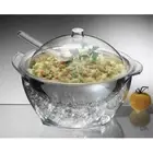 Iced Salad with Acrylic Dome Lid Salad Servers -