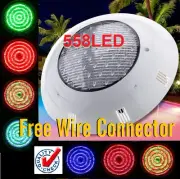 NEW POWERFULL_ 558 LED SWIMMING POOL STRONG LIGHT RGB 7 COLOUR - REMOTE CONTROL