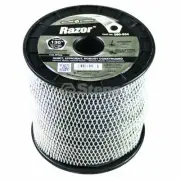 TRIMMER WHIPPER SNIPPER LINE 3.3mm TWISTED CORD 3lb 120m Stens silver streak