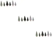 SEWACC 3 Sets Christmas Tree Ornaments Tree Model Christmas Party Supplies Landscape Ornament Christmas Decors Christmas Tree Adornment Christmas Tree Decoration Miniature Landscape