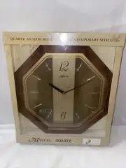 Vintage Marcel Quartz Movement MCM Octagon Wall Clock NOS NEW
