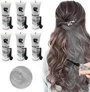 Grey Temporary Hair Dye, Temporary Hair Color for Dark Hair, Suitable to Create Temporary Hair Color for Kids, Create a Temporary Hair Color, Halloween Party, Hair Pint Wax