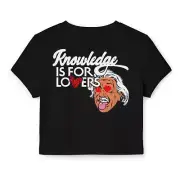 Higher Knowledge For Lovers womens crop Tee Bape Supreme Human Made Kith CPFM