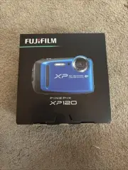 Fujifilm FinePix XP120 16.4MP Waterproof Digital Camera Blue - Brand New