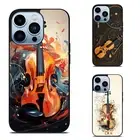 Melodic Tunes violin Anti scratch Cover For Samsung A15 A16 S23 S24 S25 Ultra FE