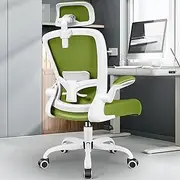 FelixKing Ergonomic Office Chair, Headrest Desk Chair Office Chair with Adjustable Lumbar Support, Home Office Swivel Task Chair with High Back and Armrest (Avocado Green)
