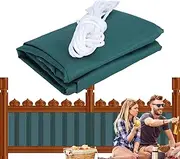 Outdoor Privacy Screen - Patio Fence Screen for Privacy | UV Protection Porch Windscreen, Netting Mesh Fabric, Shade Cloth for Deck, Backyard, Pool, Garden | Outdoor Fencing Net