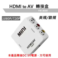在飛比找momo購物網優惠-【LineQ】HDMI 轉AV 1080P訊號轉接盒
