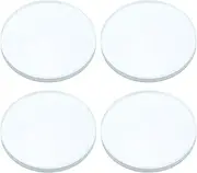uxcell Double Convex Lens, 200mm Focal Length 50mm (1.97") Diameter Round Glass Magnifying Telescope Lens Trial Set Ground Edge for Lab Physics Class Optics, 4 Pcs