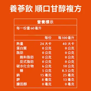 白蘭氏 養蔘飲(順口回甘複方) 48瓶/盒 (每盒6入;共8盒) 官方直營