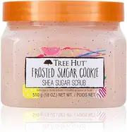 Tree Hut Frosted Sugar Cookie Shea Sugar Scrub | Exfoliating Scrub Removes Dry Skin for a Soft & Natural Glow | Limited Edition | Vegan, Free of Parabens, Formaldehyde Donors, & Sulfates | 18 fl oz.