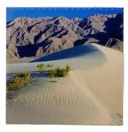 Death Valley California Ceramic Tile Trivet Travel Souvenir 4" x 4"