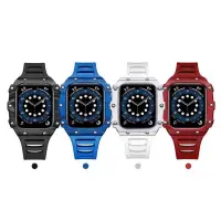 在飛比找蝦皮商城優惠-Apple Watch 碳纖維改裝殼+錶帶共4色