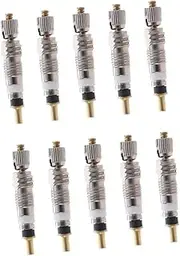 10pcs Tire Stem Core Bike Wheel Mountain Bike Tires Road Bicycle Valve Portable Car Kit Bike Pump with Gauge Motorcycle Valve Core Tire Valve Stem Removal Tool Tubeless Rim Silver