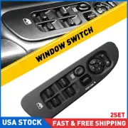 2SET Driver Side Door Window Switch&Bezel Control For 02-10 Dodge Ram 1500 2500