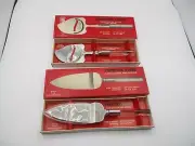 2 MCM FRONTIER FORGE STAINLESS w LUCITE HANDLE CHEESE SLICER & CAKE CUTTER MIB!
