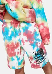 [Learn To Forget] x PBR Vintage Logo Fleece Tie Dye Shorts