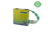 Blumax Self Dispenser Round (19MM) Green Label Dots