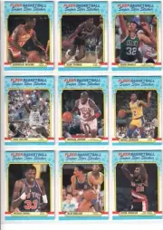 1988-89 Fleer Sticker Basketball Set (11 cards/stickers) Michael Jordan