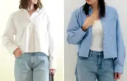 UNIQLO JW ANDERSON Oxford shirt Women's 2 Colors White Blue XS-3XL Short length
