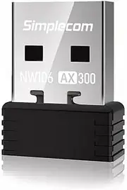 Simplecom NW106 AX300 2.4GHz Wi-Fi 6 USB Wireless Nano Adapter