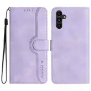 YX0030 Phone Case for Samsung Galaxy A34 5G Imprinted Pattern PU Leather Flip Cover with Wallet