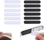 [Siqian] 12 PCS Hat Size Reducers - Felt Cap Size Reducer Tape for Hats, Sweatband - Black and White