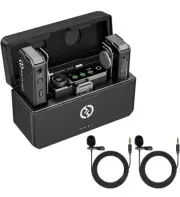 Hollyland Lark Max Duo Wireless Lavalier Microphone System, DSLR iPhone Android