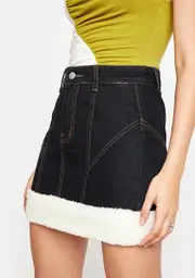 Here To Party Denim Skirt