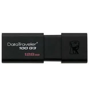 KINGSTON 金士頓 DT100G3/32GB 64GB 128GB 行動碟 隨身碟 全黑配色滑蓋式 USB 3.0