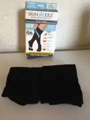 Skineez Advanced Healing Compression Socks, Hydrating Fabric - Large/XL Black
