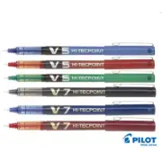 10 x Pilot Hi-TecPoint V5 0.5mm Liquid Ink Rollerball Pens - Many Colours
