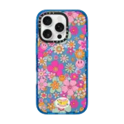 iPhone 16 Pro Impact Case MagSafe Compatible Groovy Pattern Clear