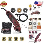 400W Cordless Mini Circular Saw Set with 3 Blades & Tool Box – Compact Power