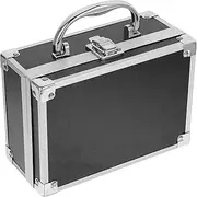 FOMIYES Cosmetic Case Aluminum Case Mini Silver Briefcase Mens Briefcase Lock Makeup Train Case Small Aluminum Carry Case Locking Briefcase Suitcase for Tools Bag Suitcases Aluminum Frame