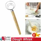 Baking Danish Dough Stainless Steel Wire Whisk Mixer Artisan Bread Mixing AUS