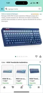 Redragon K656 PRO 3-Mode Wireless RGB Gaming Keyboard, 100 Keys