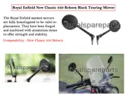 Royal Enfield New Classic 350 Reborn "TOURING MIRROR, BLACK" (for: Royal Enfield)