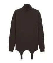 Saint Laurent Turtleneck Garter Jumper S,M ebony