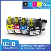 12x Ink Cartridges LC-3313 LC3313 BCMY for Brother DCP-J772DW MFC-J491DW J890DW