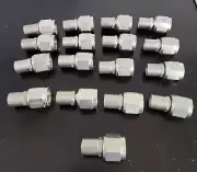 ( QTY 17 ) 24434-10-8CR FITTING: STR,FLARELESS