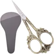 Vintage Embroidery Scissors 4.7in Sharp Straight Pointed Shears, Classic Small