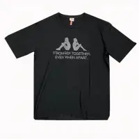 在飛比找momo購物網優惠-【KAPPA】KAPPA義大利 時尚男純棉圓領衫(黑 381
