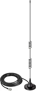 [Bingfu] Ham Radio Antenna Police Radio Scanner Antenna Amateur Mobile Radio Antenna Magnetic Base BNC Male Antenna Compatible with Uniden Bearcat Whistler Radio Shack Police Radio Scanner