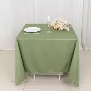 70" x 70" DUSTY GREEN Scuba Polyester Square TABLECLOTH Wedding Table Linens