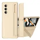 For Samsung Z Fold6 5 4 Screen Protector Hard PC Case with Pen Slot Stand+Stylus