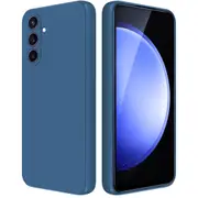 MCC For Samsung Galaxy S24 FE 5G Soft Liquid Silicone Shockproof Case Cover S24FE S721 [Dark Blue]