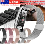 For Fitbit Charge 3/4 Band Metal Stainless Steel Milanese Loop Wristband Strap