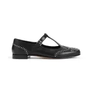[Church'S] Church'S-Black Lamb Leather Opal Met Sandals-Donna 36 IT
